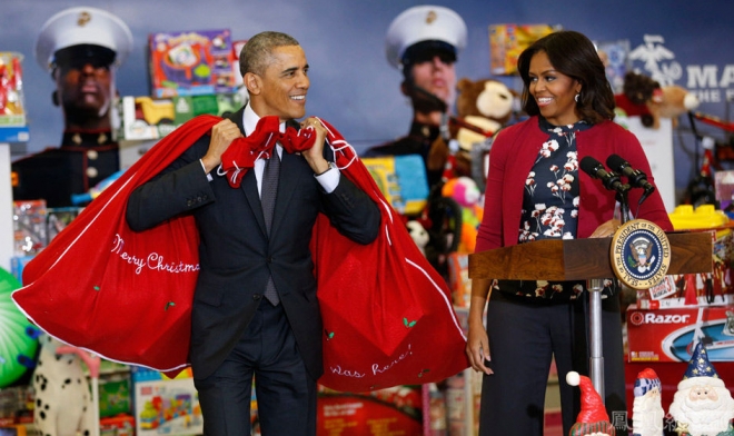 抓拍奥巴马随性瞬间(3)