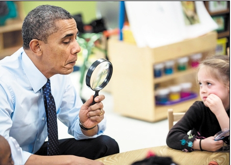 抓拍奥巴马随性瞬间(2)