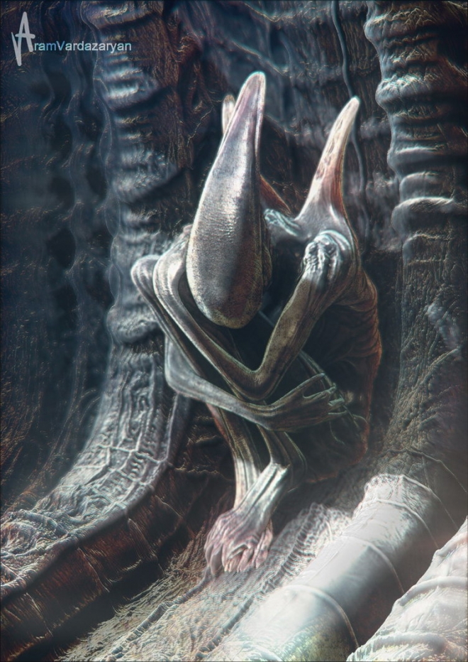 今年最好的科幻大片《降临》概念图，颇像《普罗米修斯》(5)