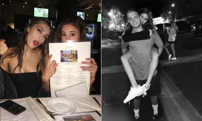 这一家人看NBA就竟成焦点，硬汉女儿各个娇嫩欲滴如花似玉？(3)