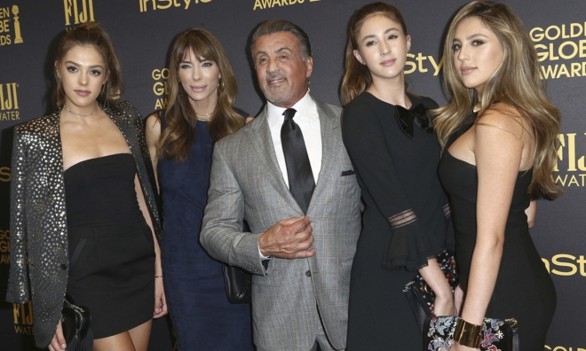 这一家人看NBA就竟成焦点，硬汉女儿各个娇嫩欲滴如花似玉？(2)