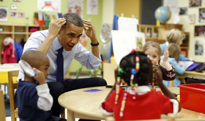 抓拍奥巴马随性瞬间(2)