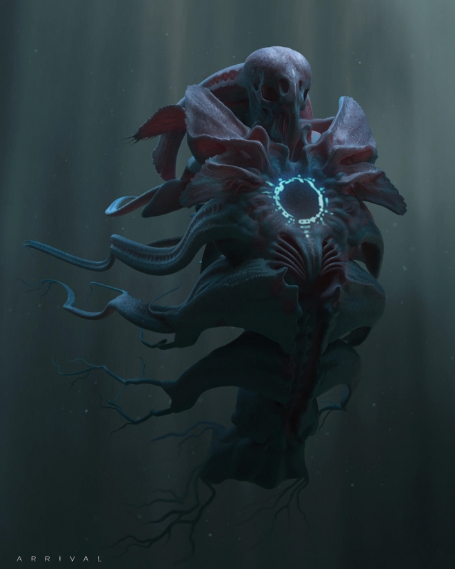 今年最好的科幻大片《降临》概念图，颇像《普罗米修斯》(1)