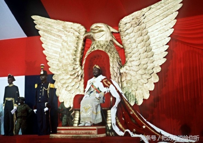 中非吃人皇帝的华丽登基盛典，用光了法国援助，吃空了国库(1)