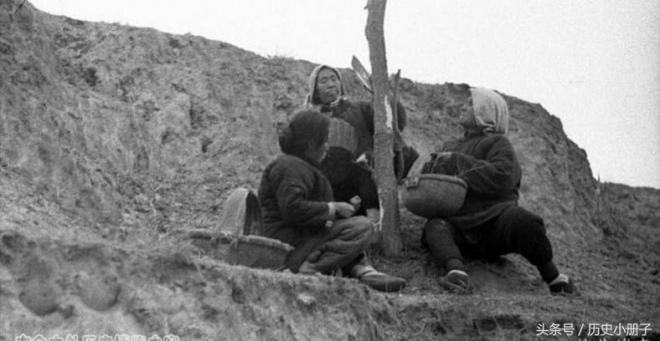 心痛：美国记者镜头下真实的河南饥民吃树皮老照片(3)