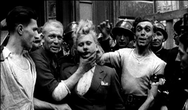 二战结束后，法国男人处罚那些和德军有关系的女人(1)