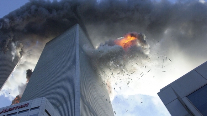 911事件15周年：纽约世贸中心双塔倒塌过程仍触目惊心(2)