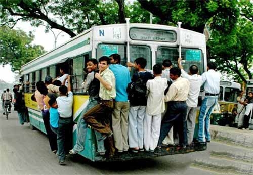 实拍：印度公交与中国公交 差距还真大(1)