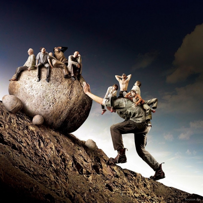 人性的丑陋反思，就在我们身边，超有内涵的合成插画设计(1)