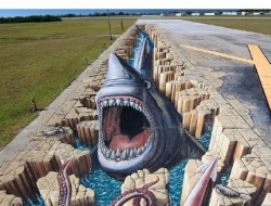 3D涂鸦 大家走路小心脚下